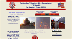 Desktop Screenshot of catspringvfd.com